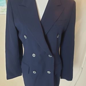 Classic double breasted navy suit